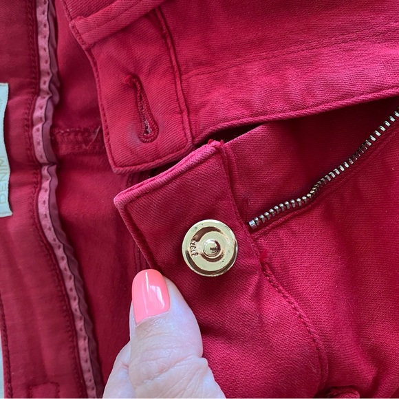 Red Zara women’s skinny jeans size 8 thick and flattering. Missing parts - Picture 5 of 5